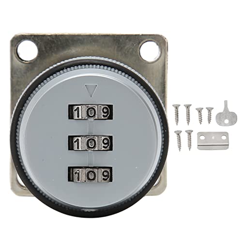 Keyless Combination Cam Lock | Zinc Alloy Password Drawer Lock for Home/Office/Wardrobe | Weatherproof & Easy Install | 18mm Opening Diameter (Gray) von Reliant Jazzy