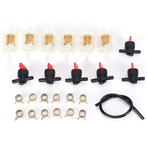 Lawn Mower Fuel Line Kit | 6 Valves + 6 Filtration Units | Replacement for Well - Known Brands/Skilled Series/Top Variants | Strong Synthetic & Alloy Lawn Mower Fuel Line Kit | 6 Valves + 6 Filtration Units | Replacement for Well - Known Brands/Skilled Series/Top Variants | Strong Synthetic & Alloy von Reliant Jazzy