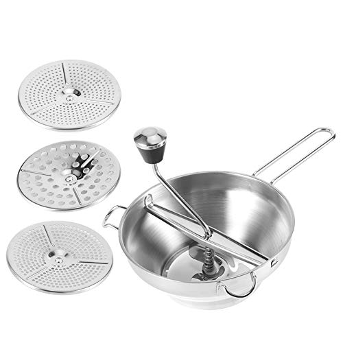 Manual Food Mixer | 3 Interchangeable Discs for Fine/Medium/Coarse Cutting | Stainless Steel Salad & Vegetable Blender | Rustproof & Sturdy Kitchen Tool Manual Food Mixer | 3 Interchangeable Discs for Fine/Medium/Coarse Cutting | Stainless Steel Salad & Vegetable Blender | Rustproof & Sturdy Kitchen Tool von Reliant Jazzy