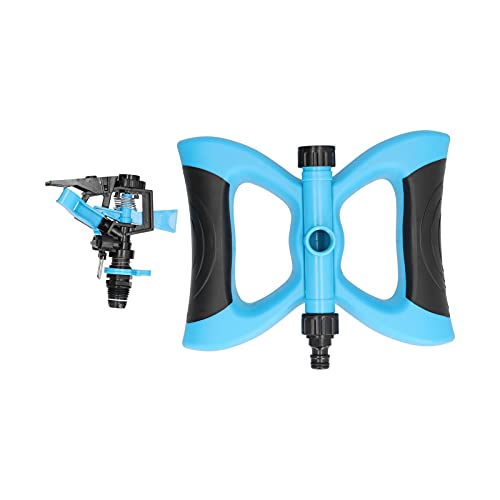 Plastic Sprinkler Rocker Nozzle 360° Rotating | Automatic Irrigation Sprinkler for Garden/Lawn/Nursery | Adjustable Spray Distance, 1/2 Thread Connection (Blue) von Reliant Jazzy