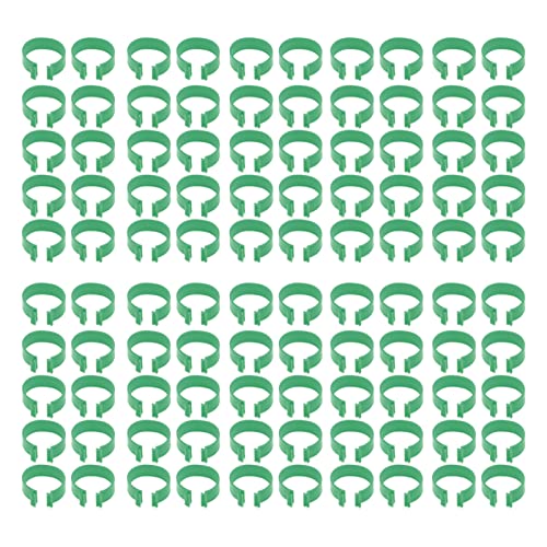 Reliant Jazzy 100 Pcs Poultry Feet Ring | Open Type Buckle for Chicken/Duck/Goose | Reusable PP Breeding Accessory | Easy to Install & Take Off (20mm) von Reliant Jazzy