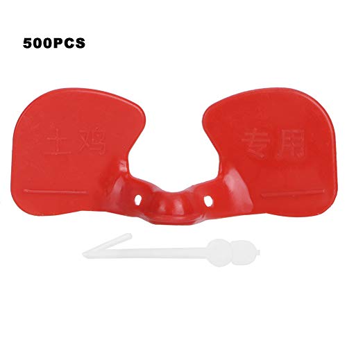 Reliant Jazzy 500Pcs Pecking - Control Chicken Glasses | ABS Plastic Poultry Blinders for Chickens/Pheasants/Broilers | Minimize Pecking & Enhance Egg Production | Farm Equipment Accessories von Reliant Jazzy