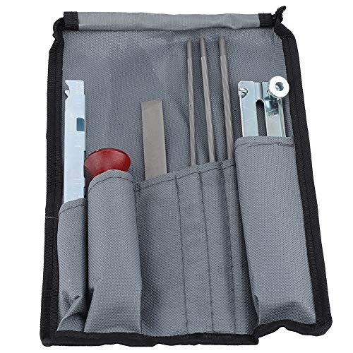 Reliant Jazzy 8Pcs Chainsaw Sharpening Kit | Depth Measuring Tool & 3 Round Files for Fast Cutting | Chain Saw File Set for Woodworking/Forestry/DIY | Sturdy Steel Tools with Storage Bag von Reliant Jazzy
