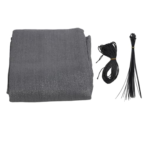 Reliant Jazzy Balcony Privacy Screen Fence Cover | Sun Block HDPE Mesh for Deck/Patio/Pool | Reinforced Edges & 99% Sun Block | Includes 24 Cable Ties & Rope | 0.9x5m (2.95x16.4ft) (Dark Gray) von Reliant Jazzy