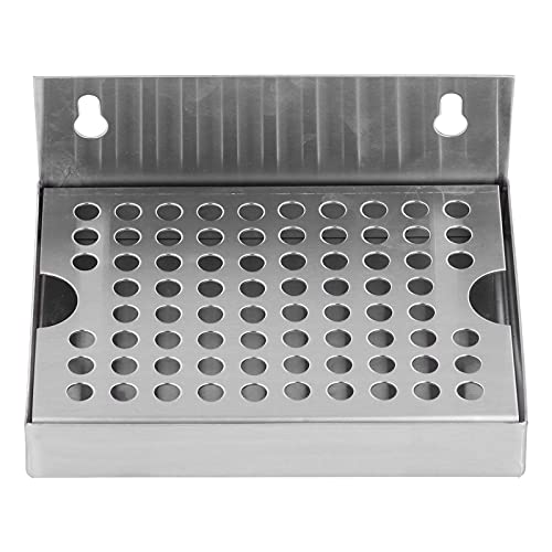 Reliant Jazzy Wall Mounted Beer Drip Tray | 304 Stainless Steel Drip Tray for Homebrew Kegging/Draft Beer/Coffee | Removable Grill & Easy to Maintain | 15.4x11.2x6.7cm von Reliant Jazzy