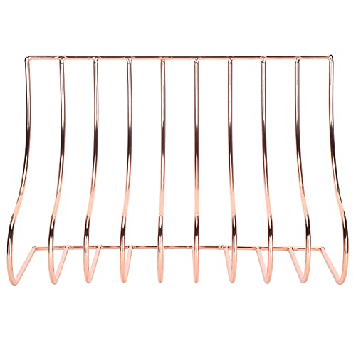 S - Shaped Book Stand | Rose Gold Wrought Iron Bookshelf/File Storage Holder | Multi - Slot Design for Home & Office | Space - Saving Desktop Organizer S - Shaped Book Stand | Rose Gold Wrought Iron Bookshelf/File Storage Holder | Multi - Slot Design for Home & Office | Space - Saving Desktop Organizer von Reliant Jazzy
