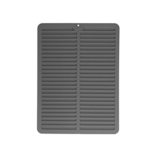 Silicone Dish Drying Mat | Quick Dry Secure Kitchen Counter Pad | Multi - Purpose Drain Mat for Sink / Refrigerator / Freezer | Dishwasher Safe & Simple to Maintain von Reliant Jazzy