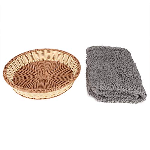 Small Dog Bed with Removable Wool Blanket | 4 Seasons Round Pet Bed for Cats & Small Dogs | Handwoven PP Material | Safe & Easy Maintain | 15.75x12.01 Inches Small Dog Bed with Removable Wool Blanket | 4 Seasons Round Pet Bed for Cats & Small Dogs | Handwoven PP Material | Safe & Easy Maintain | 15.75x12.01 Inches von Reliant Jazzy