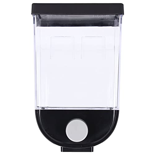 Square Dry Food Container | Wall Mounted Grain Storage Unit for Kitchen/Laundry | 1.5L Large Capacity with Button Control & Transparent Design | ABS Material (1L) von Reliant Jazzy
