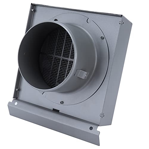 Stainless Steel Wall Vent Cap | Sturdy - Defense & Long - wearing for Ventilator/Outlet Fan | Square Rain - Guard Design with Mesh | Indoor & Outdoor Ventilation Cover (100mm pipe diameter) von Reliant Jazzy