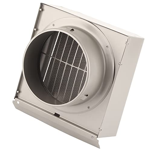 Stainless Steel Wall Vent Cap | Sturdy - Defense & Long - wearing for Ventilator/Outlet Fan | Square Rain - Guard Design with Mesh | Indoor & Outdoor Ventilation Cover (150mm pipe diameter) von Reliant Jazzy