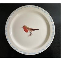 Emma Bridgewater Weihnachtsrotkehlchen-Servierplatte, 13-Zoll-Kuchenplatte, Eingestellter Bridge-stempel, Hergestellt in England von RelicLode