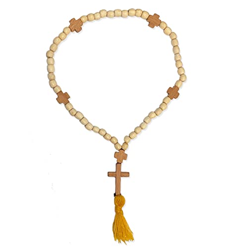 Made in Russland Holz Gebetskette 50 Knoten Hand Held Schnur Rosenkranz von Religious Gifts