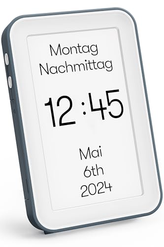 Relish - Demenzuhr Day Connect, Digitale Kalenderuhr mit Tag, Datum und Uhrzeit, großes übersichtliches Display, personalisierte Optionen von Relish