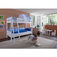 Etagenbett STEFAN Buche massiv weiß lackiert mit Tunnel blau/boy Etagenbett STEFAN Buche massiv weiß lackiert mit Tunnel blau/boy von Relita