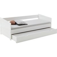 Relita Funktionsbett "Funktionsbett Nina", Funktionsbett mit Bettschublade, Buche massiv lackiert von Relita