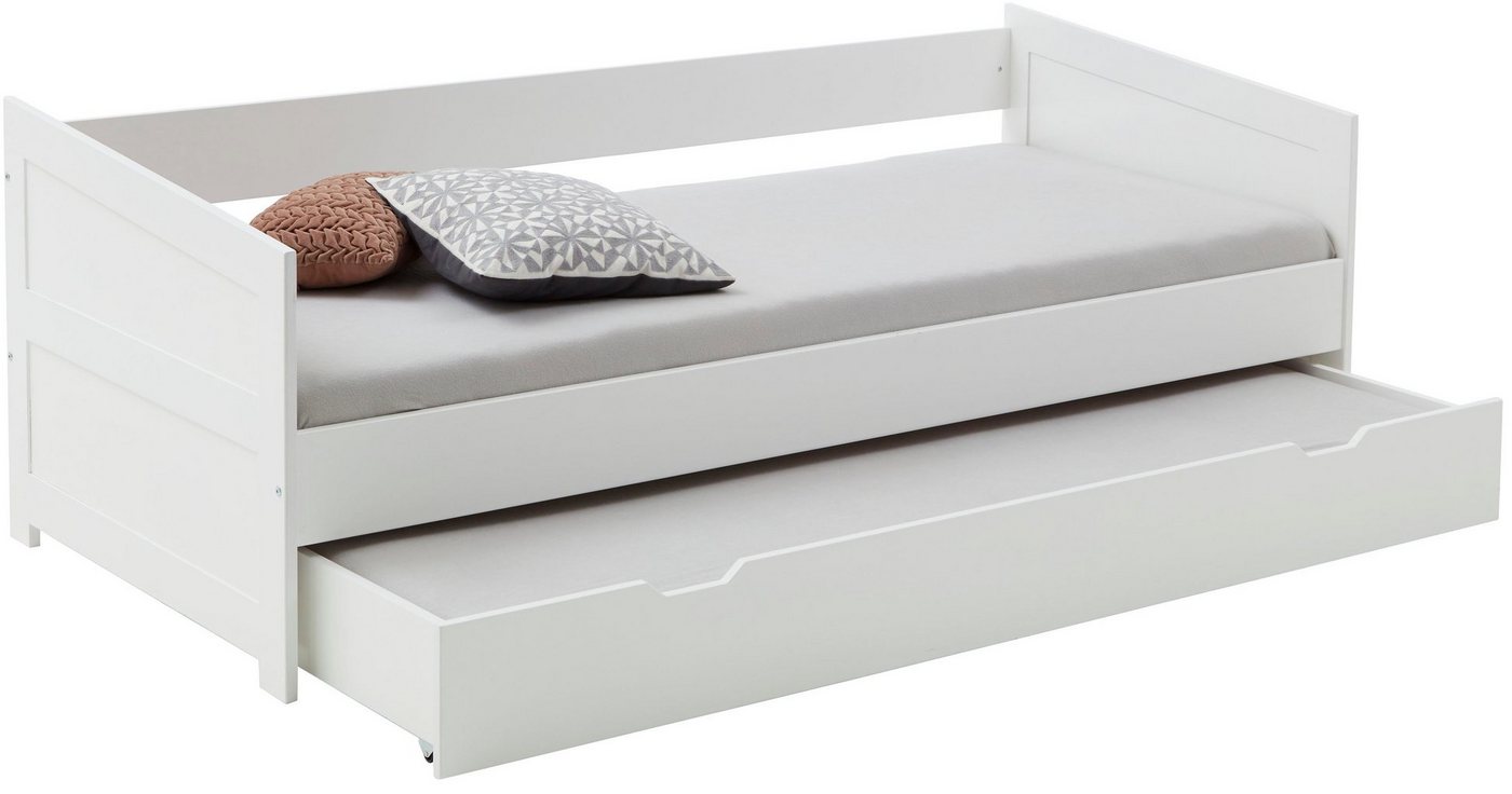 Relita Funktionsbett Funktionsbett Nina, Funktionsbett mit Bettschublade, Buche massiv lackiert von Relita