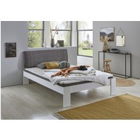 Relita Futonbett "Lian", LF 140 x 200 cm, mit Polsterkopfteil, frei im Raum stellbar von Relita