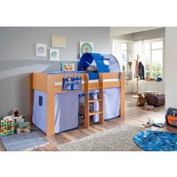 Relita Hochbett "Andi" mit Rolllattenrost, Textil-Set und Leiter, pflegel. Dekor Oberfläche Relita Hochbett "Andi" mit Rolllattenrost, Textil-Set und Leiter, pflegel. Dekor Oberfläche von Relita