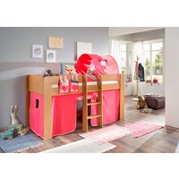 Relita Hochbett "Andi" mit Rolllattenrost, Textil-Set und Leiter, pflegel. Dekor Oberfläche Relita Hochbett "Andi" mit Rolllattenrost, Textil-Set und Leiter, pflegel. Dekor Oberfläche von Relita