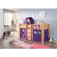 Relita Hochbett "Andi" mit Rolllattenrost, Textil-Set und Leiter, pflegel. Dekor Oberfläche Relita Hochbett "Andi" mit Rolllattenrost, Textil-Set und Leiter, pflegel. Dekor Oberfläche von Relita