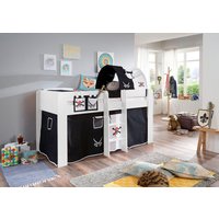 Relita Hochbett "Andi" mit Rolllattenrost, Textil-Set und Leiter, pflegel. Dekor Oberfläche Relita Hochbett "Andi" mit Rolllattenrost, Textil-Set und Leiter, pflegel. Dekor Oberfläche von Relita