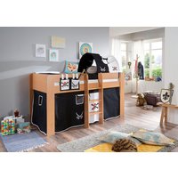 Relita Hochbett "Andi" mit Rolllattenrost, Textil-Set und Leiter, pflegel. Dekor Oberfläche Relita Hochbett "Andi" mit Rolllattenrost, Textil-Set und Leiter, pflegel. Dekor Oberfläche von Relita