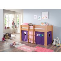 Relita Hochbett "Andi" mit Rolllattenrost und Vorhang, mit Leiter, pflegel. Dekor Oberfläche Relita Hochbett "Andi" mit Rolllattenrost und Vorhang, mit Leiter, pflegel. Dekor Oberfläche von Relita