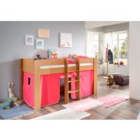 Relita Hochbett "Andi" mit Rolllattenrost und Vorhang, mit Leiter, pflegel. Dekor Oberfläche Relita Hochbett "Andi" mit Rolllattenrost und Vorhang, mit Leiter, pflegel. Dekor Oberfläche von Relita