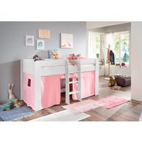 Relita Hochbett "Andi" mit Rolllattenrost und Vorhang, mit Leiter, pflegel. Dekor Oberfläche Relita Hochbett "Andi" mit Rolllattenrost und Vorhang, mit Leiter, pflegel. Dekor Oberfläche von Relita