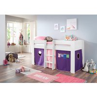 Relita Hochbett "Andi" mit Rolllattenrost und Vorhang, mit Leiter, pflegel. Dekor Oberfläche Relita Hochbett "Andi" mit Rolllattenrost und Vorhang, mit Leiter, pflegel. Dekor Oberfläche von Relita