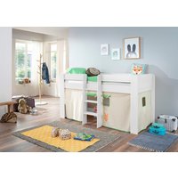 Relita Hochbett "Andi" mit Rolllattenrost und Vorhang, mit Leiter, pflegel. Dekor Oberfläche Relita Hochbett "Andi" mit Rolllattenrost und Vorhang, mit Leiter, pflegel. Dekor Oberfläche von Relita