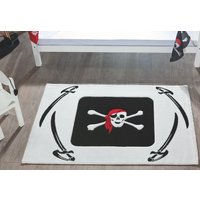 Relita Kinderteppich 170 x 120 cm, Pirat, schwarze Säbel von Relita