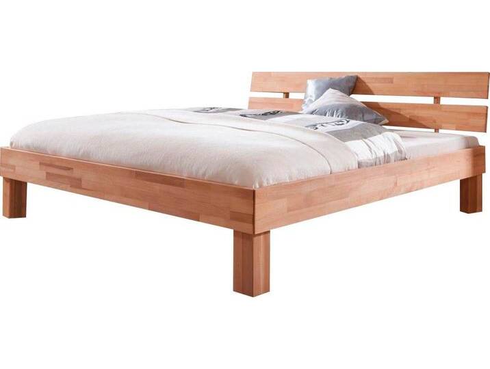 Relita Massivholzbett Julia, Deal für begrenzte Zeit!, stabverleimte Buche, oberfläche geölt, verschiedene Breiten, beige von Relita