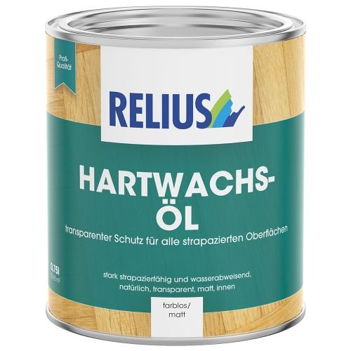 Relius Hartwachs-Öl transparent Größe 2,5 LTR, Farbe matt von Relius
