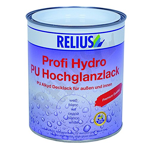 Relius Profi Hydro PU Hochglanzlack weiß 2.5 Liter von Relius