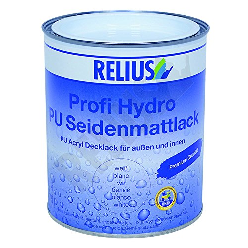 Relius Profi Hydro PU Seidenmattlack weiß 0.75 Liter von Relius