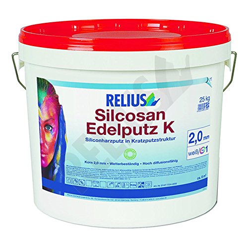 Relius Silcosan Edelputz K 1.0 mm weiß / Basis 1 25 kg von Relius