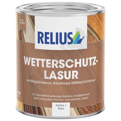 Relius Wetterschutzlasur Größe 0,375 LTR, Farbe eiche mittel von Relius