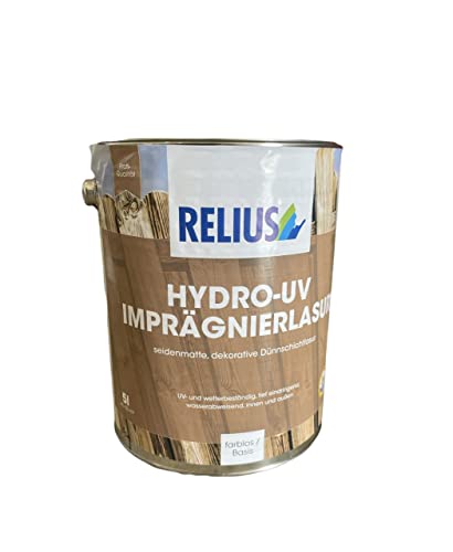 Relius hydro uv Impragnierlasur Holz-Imprägnierung Relius farblos 5 l von Relius