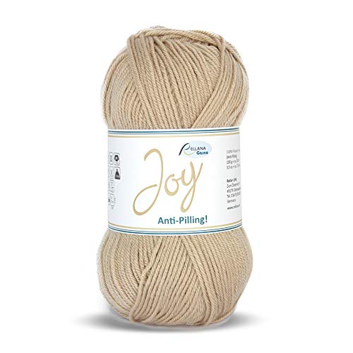 Rellana Joy Anti-Pilling Wolle, 100% Polyacryl, 16 tolle Farben (18 beige) von Rellana