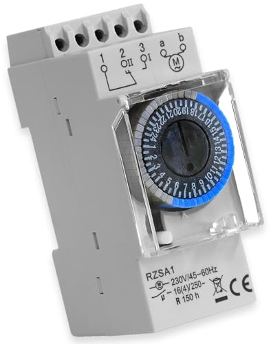 RELTECH Zeitschaltuhr RZSA1, 230 V, DIN-Schiene, Analog RELTECH Zeitschaltuhr RZSA1, 230 V, DIN-Schiene, Analog von Reltech
