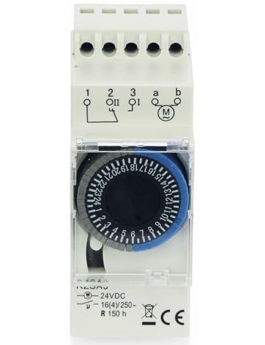 RELTECH Zeitschaltuhr RZSA3, 24 V-, DIN-Schiene, Analog RELTECH Zeitschaltuhr RZSA3, 24 V-, DIN-Schiene, Analog von Reltech