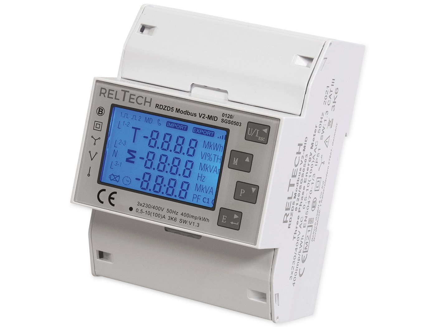 Reltech Verteilerbox RELTECH Drehstomzähler RDZD5-MID, 100A, MODbus Reltech Verteilerbox RELTECH Drehstomzähler RDZD5-MID, 100A, MODbus von Reltech
