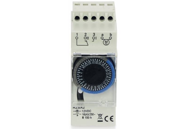 Reltech Zeitschaltuhr RELTECH Zeitschaltuhr RZSA2, 12 V-, DIN-Schiene von Reltech