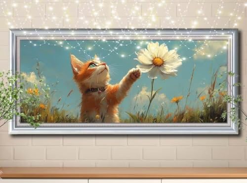 5D Diamond Painting Erwachsene Orange Katze,kleine Blume,DIY Diamant Painting Bilder Kinder 60x120cm,Crystal Strass Stickerei Diamant Malerei Kit,Diamant Crystal Arts Craft für Wand Decor 8Y-11783 5D Diamond Painting Erwachsene Orange Katze,kleine Blume,DIY Diamant Painting Bilder Kinder 60x120cm,Crystal Strass Stickerei Diamant Malerei Kit,Diamant Crystal Arts Craft für Wand Decor 8Y-11783 von Reluehu
