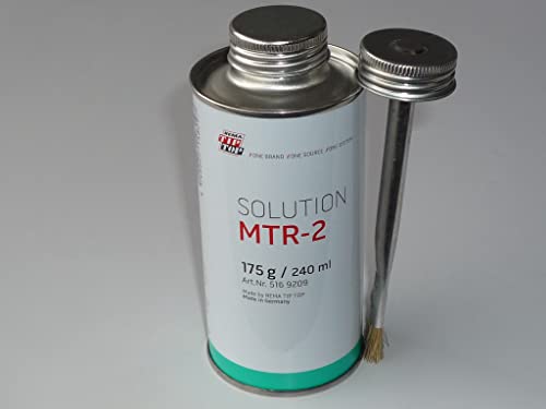 Rema Tip Top MTR-2 Lösung 175g mit Pinseldeckel, Reifenreparaturlösung, Flüssigkeit, nicht wasserfest, für Reifen und Deckenpflaster von REMA TIP TOP