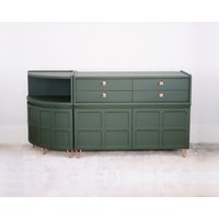 Nathan Squares/Parker Knoll Custom Design Sprayed Sideboard Credenza - Farblich Abgestimmt Vintage Retro Mcm Auf Bestellung Gefertigt von RemadeRetroStudio