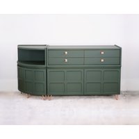 Nathan Squares/Parker Knoll Custom Design Besprühtes Sideboard Anrichte - Farbe Abgestimmt Vintage Retro Mcm Auf Bestellung von RemadeRetroStudio