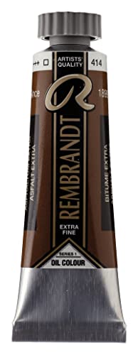 Rembrandt Ölfarbe - Asphalt 414 - Extrafeine Qualität - Höchste Lichtechtheit - 15 ml Tube von Rembrandt